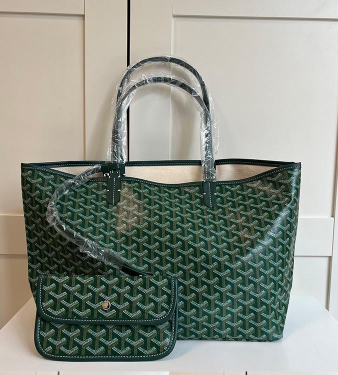 2025 Elegant Large Capacity Tote Bag with Y Letter Design - Dog Tooth Pattern