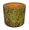 Dekorativer Hocker, Bertoni, Moos-Print - runder Hocker für das Wohnzimmer, den Flur, Zylinder 40cm, elegant, Reißverschluss, waschbar