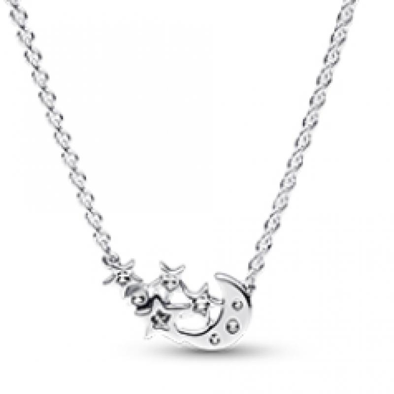 Pandora Sparkling Moon   Star Collier Necklace 392991c01