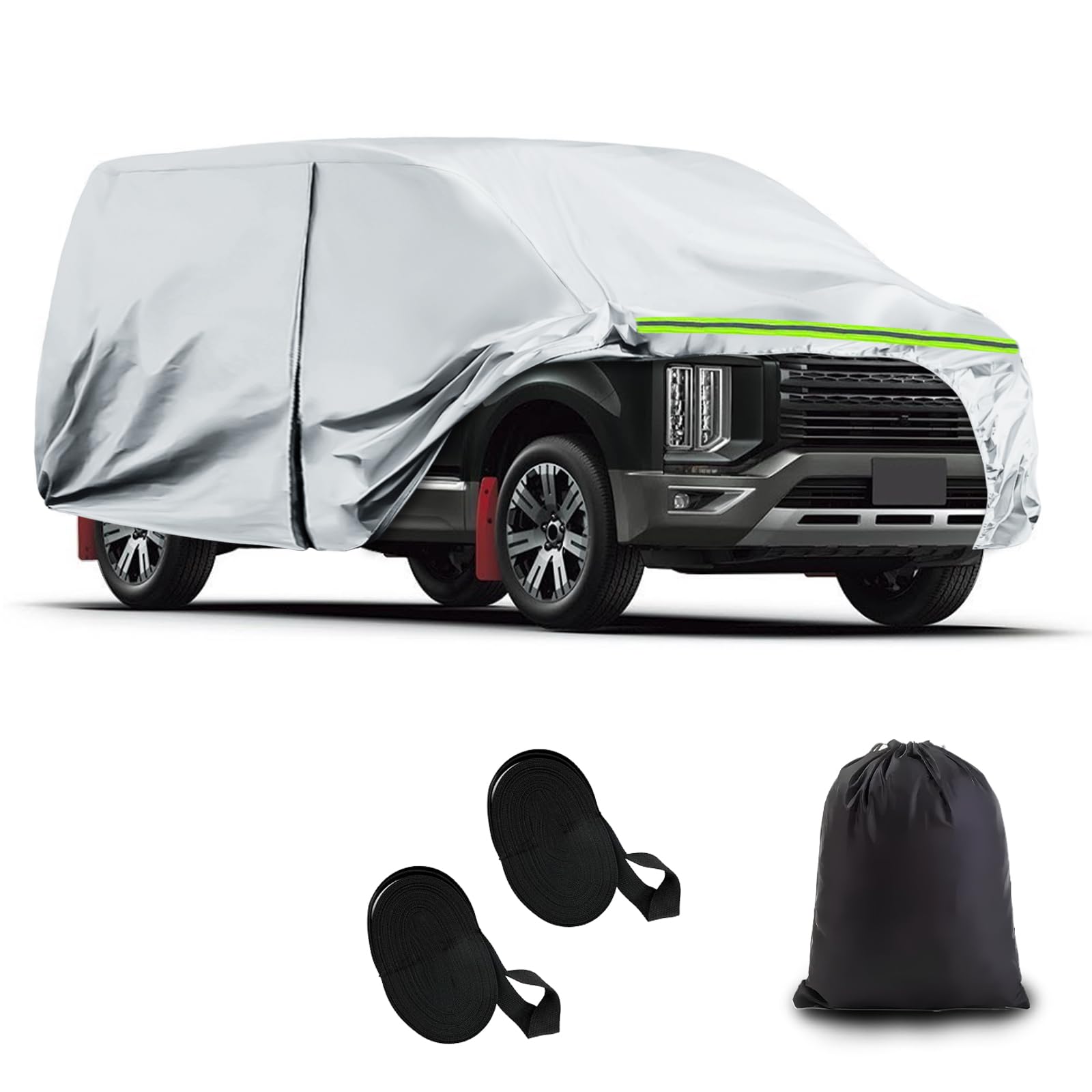 

Syncnika Car Cover for Mitsubishi Delica UV and Includes Windproof Suitable for All Seasons Mini, Waterproof, Fleece-Lined, Dustproof, Protection,