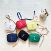 Trendy Summer Kids Canvas Crossbody Bag Stylish Alphabet Design For Boys And Girls