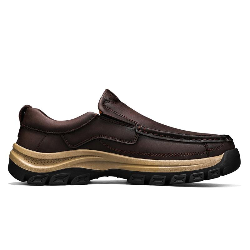 High Quality Men Casual Leather Office Loafers Outdoor Non Slip Walking Flats Business Shoe Classic Work Office Driving Sneakers