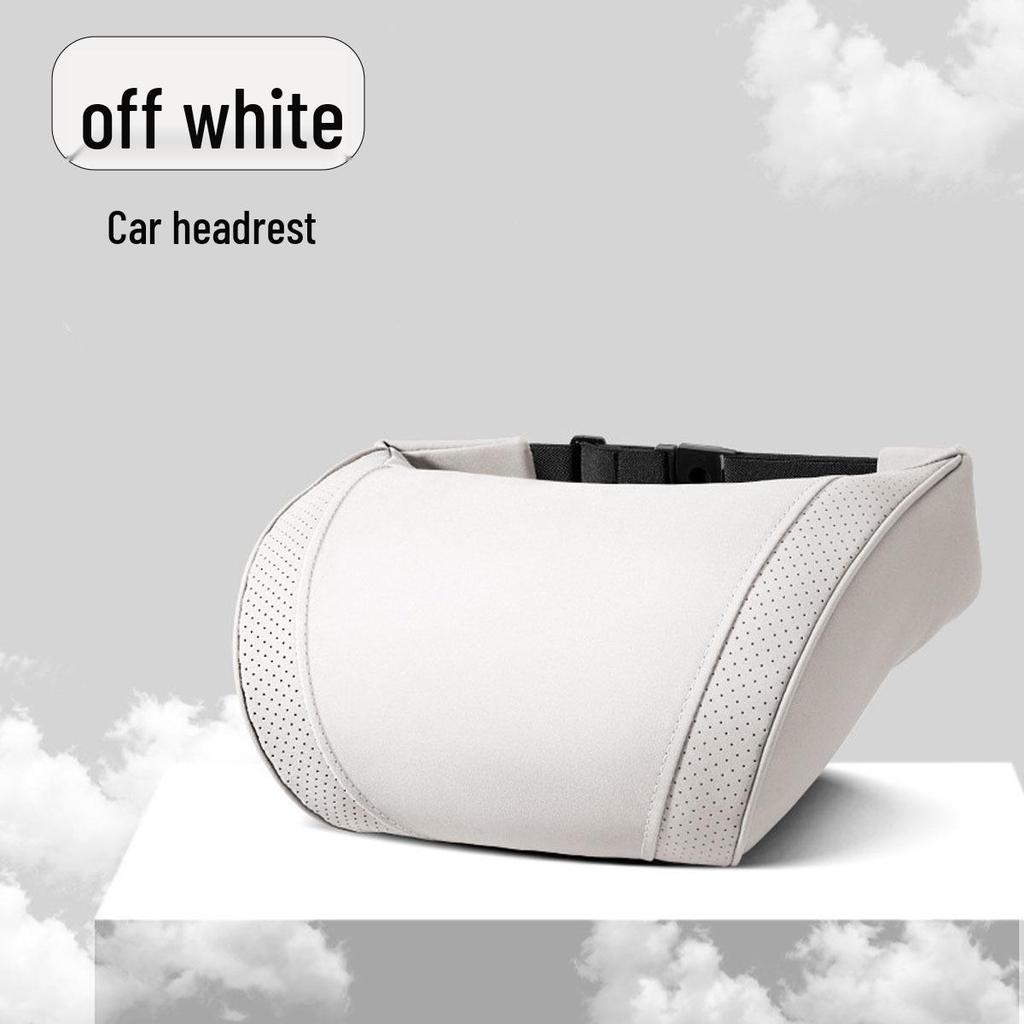 Luxury Leather Velvet Car Neck Pillow & Lumbar Support - Ideal for Drivers