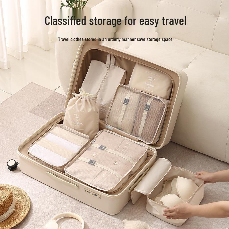 Seven-Piece Travel Storage & Packing Cube Set for Clothes