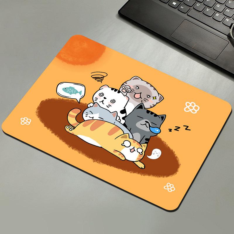 

Cute cat office desk pad male and female computer keyboard pad cartoon student desk pad cartoon black cat mouse pad accumulated cat
