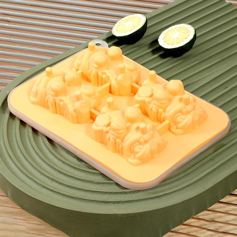 Løve Iskubeform Løve Pagode Silikonform Isgitter Kaffe Melk Te Kjøleverktøy Tegneserie Iskubeformer Kjøkkenredskaper