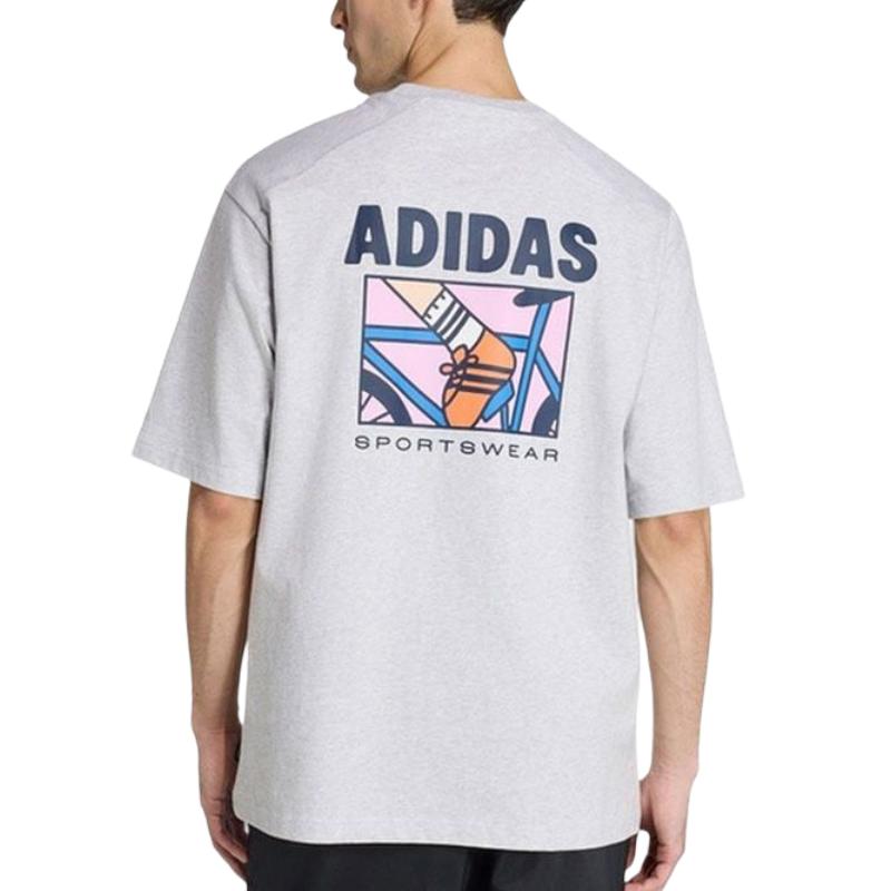 Adidas Casual Style Round Neck Short Sleeve T-Shirt Men tops KE4340