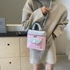 Fashionable Women's PU Leather Backpack Versatile 2-Way Shoulder Bag for Commuting School and Travel