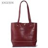 Genuine Leather Large Capacity Tote Bag for Women - High-End Commuter Shoulder Bag