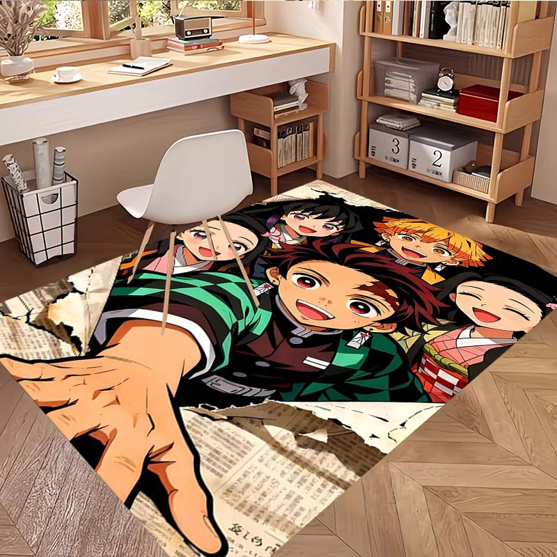 Dämonenjäger Druck Teppich, Waschbarer Boden Teppich, Für Eingangsbereich Wohnheim Waschküche Büro Arbeitszimmer, Heimdeko Geburtstag Weihnachtsgeschenk
