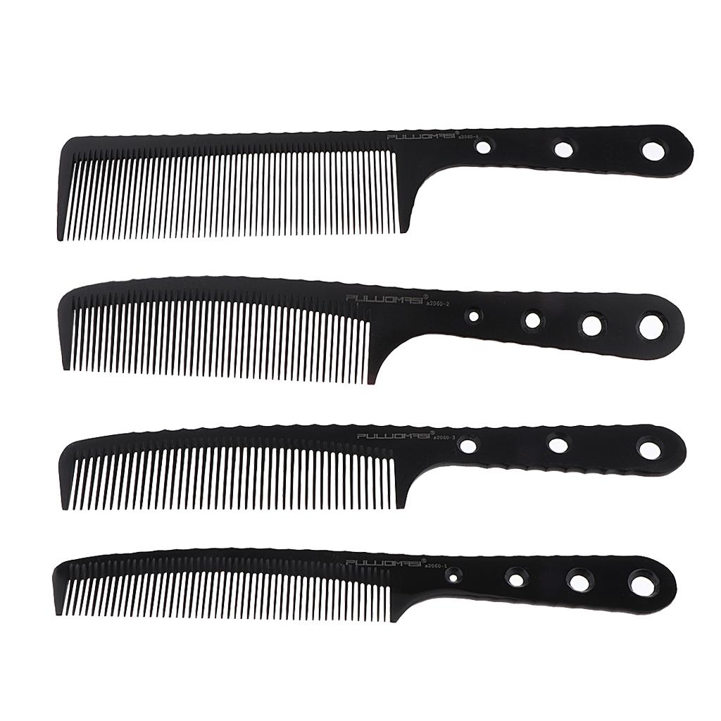 Size Hair Comb Unbreakable Plastic Hairdressing Styling Black, a2060-1