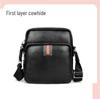 Men's Top Grain Cowhide Leather Shoulder Crossbody Briefcase