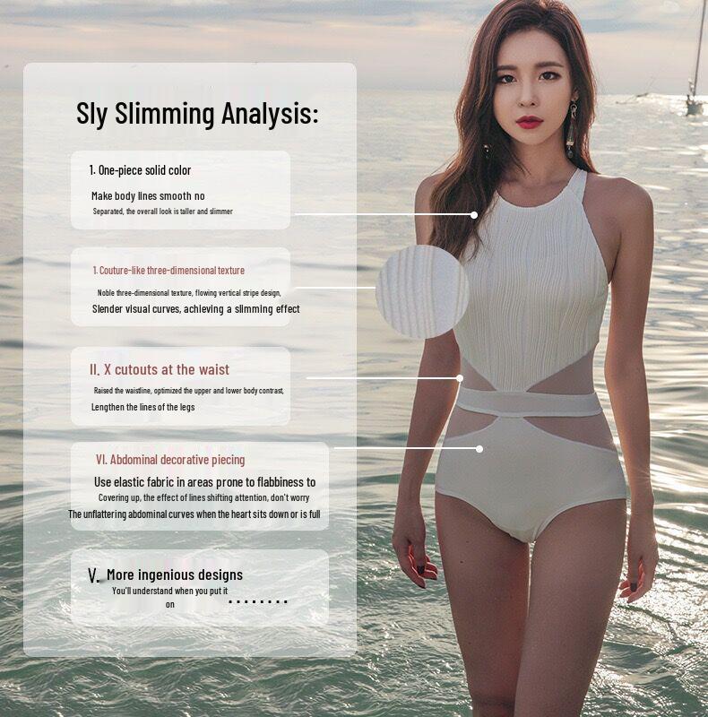 2023 Women's Tummy Control Slimming Backless Push-Up One-Piece Swimsuit