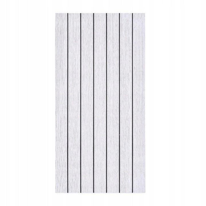 Pannello Decorativo Autoadesivo PVC Liscio Grigio Chiaro Lamele 280X60 Cm