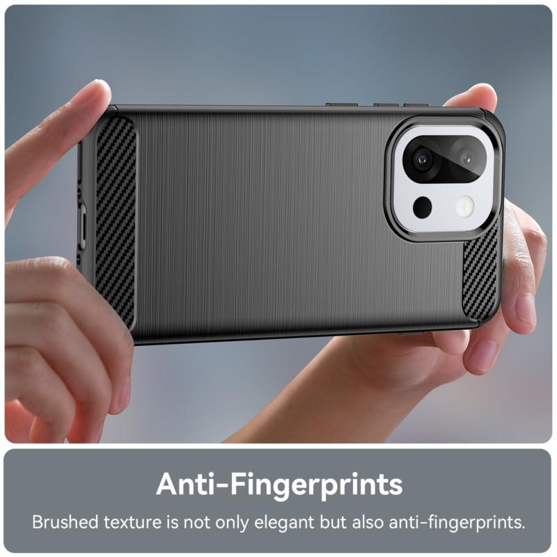 For OnePlus 13s 5G Case For OnePlus 13s 5G Case Carbon Fiber Shockproof Soft Silicone Back Case For OnePlus 13s 5G