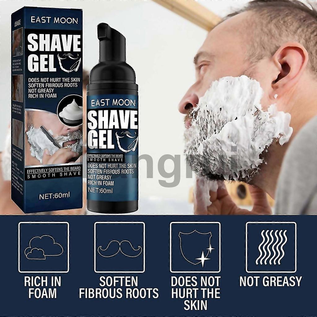 For East Moon Mens Shaving Cream Gentle Refreshing Beard Softening