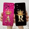 For Infinix Note 12 Pro 4G / Note 12 (2023) X676C X676B Fashion Initial Letter Couple Phone Case Soft Silicone TPU Protective