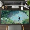 Cute Cat Mouse Pad Large Nonslip Waterproof Mat Stitched Edge Keyboard Pad For Gaming Daily Office