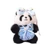 Doll Pendant Keychain Cartoon Panda Shape Plush Doll Key Holder Lightweight Keychain Decorative Bag Accessory