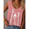 Women's Camisole Print Graphic Animal Graffiti Daily Casual Sleeveless Crew Neck Scoop Neck Regular Tops Summer