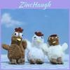 Adorable Plush Chicken Keychain Cute Cartoon Chick Stuffed Animal Pendant Toy
