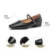 Small Square Head One-word Buckle Shallow Mouth Single Shoes Summer New Simple Retro Soft Sole Comfortable Mary Jane Shoes