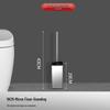 Stainless Steel Odor-Proof Toilet Brush Set with Draining Holder