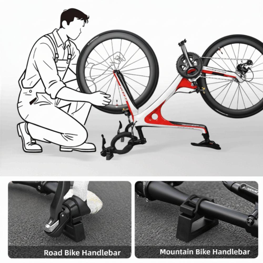 1 Pair Black Bike Handlebar Stand for 29 to 34 mm  Diameter  Handlebars