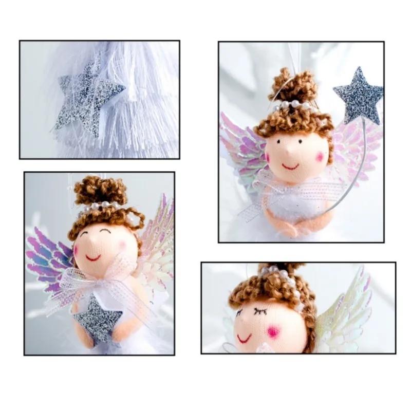 Christmas Angel Doll Pendant Fringed Skirt Doll Christmas Ornaments