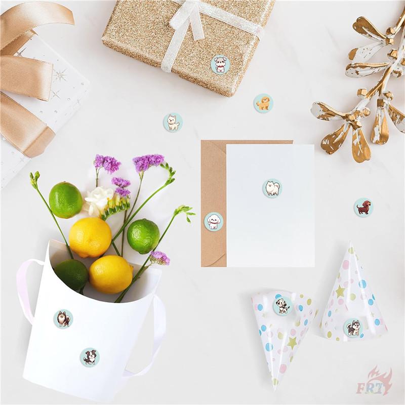 500Pcs/Roll Q Pet Dogs Kids Rewards Stickers - DIY Scrapbooks Album Decor Sealing Label Decals
