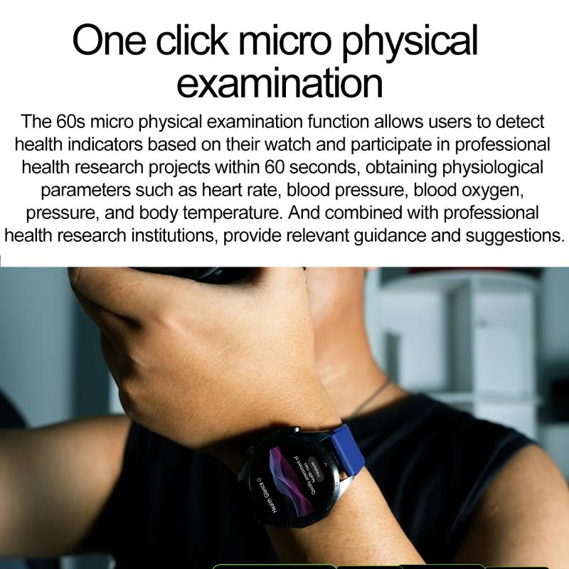 2025 Neue Pulstherapie Smartwatch EKG Harnsäure Blutsauerstoff Herzfrequenz BP CES Schlafgesundheitsmonitor Herren Smartwatch für HUAWEI