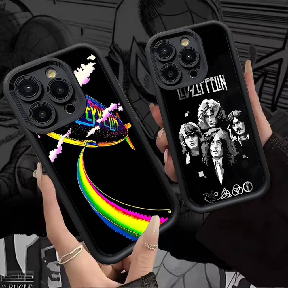 Rock L-Led Vintage Band Z-Zeppelin Phone Case For IPhone 17 16 15 14 13 12 11 Pro Max 16E Plus INS Soft Cover