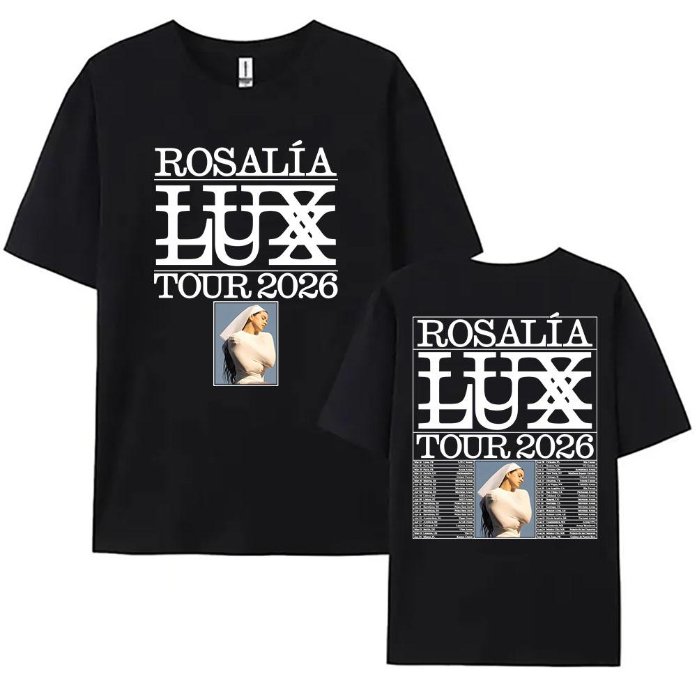 

Rosalía Rosalia LUX Tour 2026 T-shirt Cotton Short Sleeve Loose Female Tshirts Unisex Streetwear Fashion Singer Graphic Cloth... S разноцветный