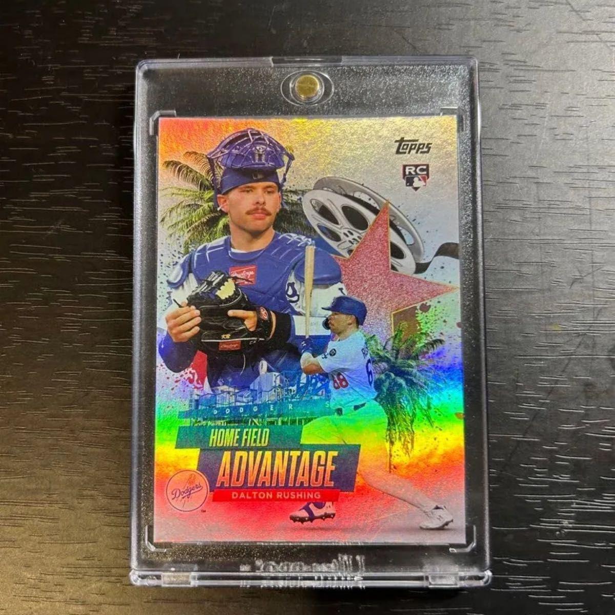 Used Topps MLB Dalton Rushing Home Field Advantage RC