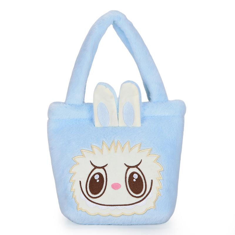 

Школьные сумкиНовая милая мультяшная сумка rabub свежая и модная детская сумка большой вместимости легкая плюшевая сумка синий