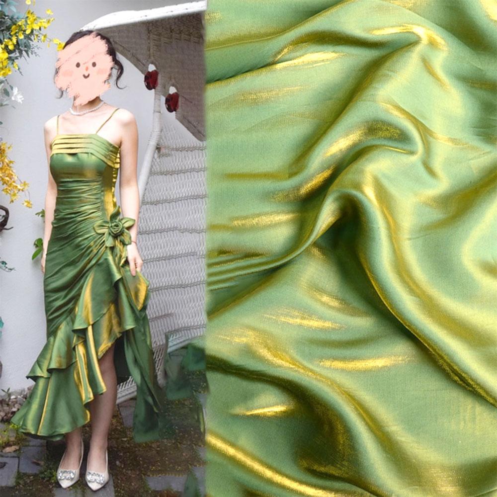 100x150cm Gradient Two-color Silk Fabric For Designer Styling Fashion Skirts Sewing Bridal Veil Prom Gown Upholstery Soft Smooth