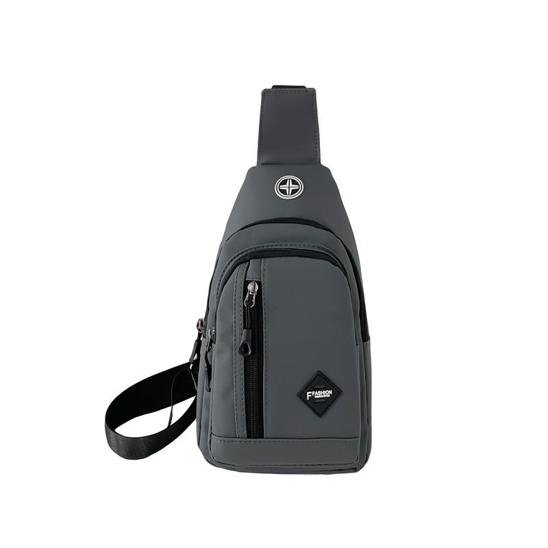 

Нагрудная сумка унисекс, простая сумка для хранения, легкий дорожный маленький рюкзак, сумка через плечо, модные повседневные сумки на одно плечо серый