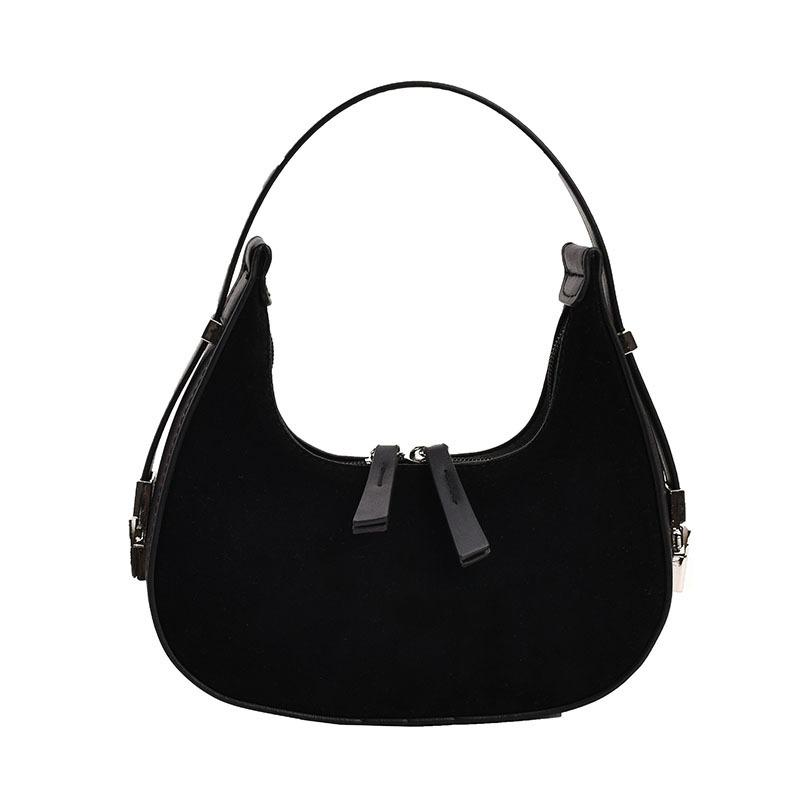 Retro bag women's new fashionable versatile high-end dumpling bag casual matte leather underarm bag