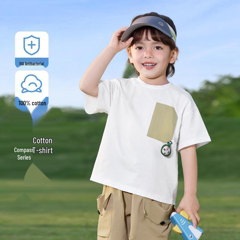 RightEuro Boys  Pure Cotton Short-Sleeve T-Shirt 140