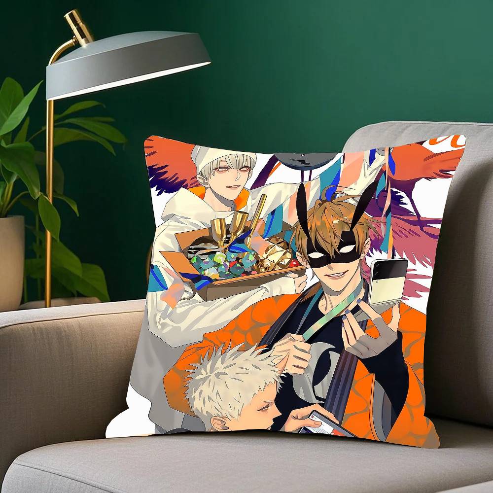 19 Days Manga Pillow Case Fashion Square Pillowcase Bedroom Sofa Room Ins Decoration Leisure