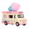 1:36 Magnetische Induktionslegierung Druckguss Food Truck Kind Licht Musik Legierung Rückziehbar Auto Rollenspiel