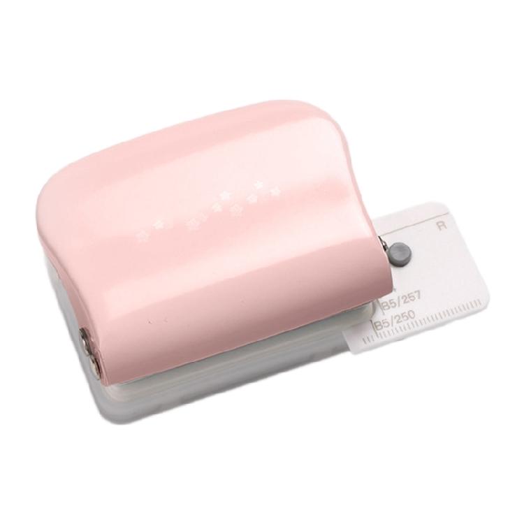 

Mini 5 Hole Puncher 5 Hole Binding Machine Easy Paper Puncher Organization Punch Machine for Office School and Home Use рожевий