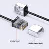 Space Saving Cat6A Ethernet Cable RJ45 10Gpbs Transmission Short Connector for Computer Broadband Router Accessories