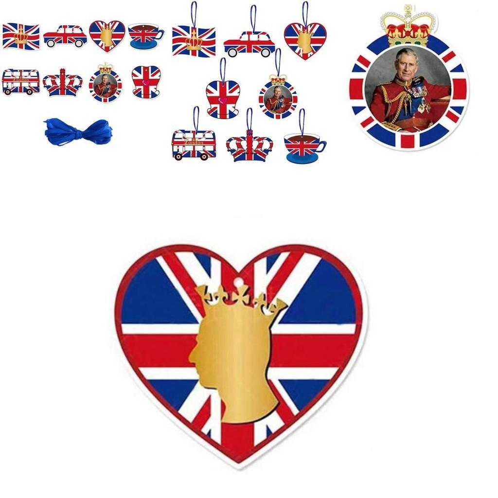 Elegant King Charles Iii Crowned Affair Party Decorations Set Of 8