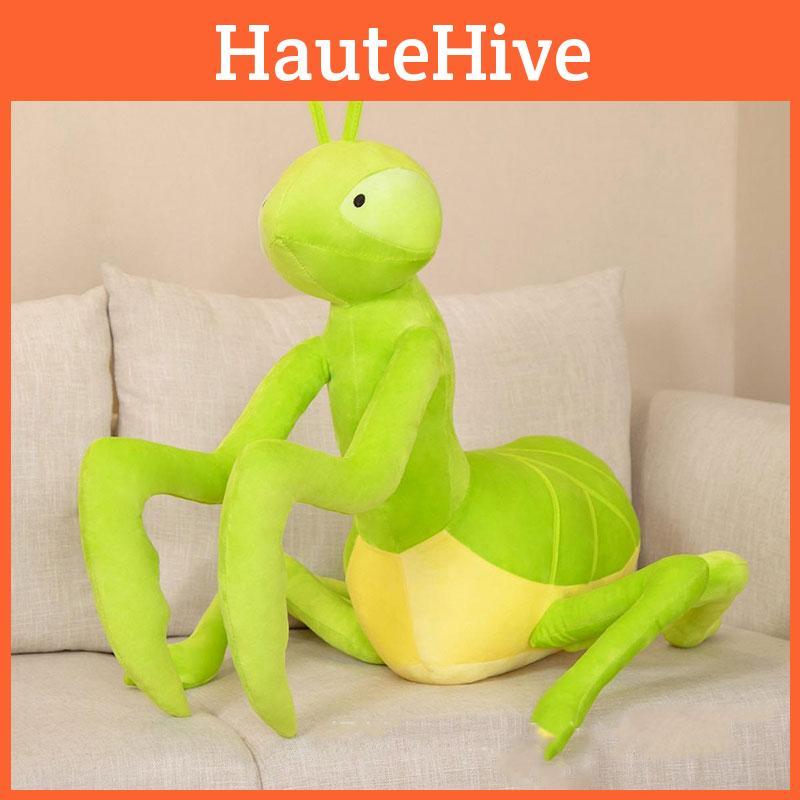 Large Plush Praying Mantis Stuffed Toy Super Soft Short Plush Cute And Creative Doll For Wholesale