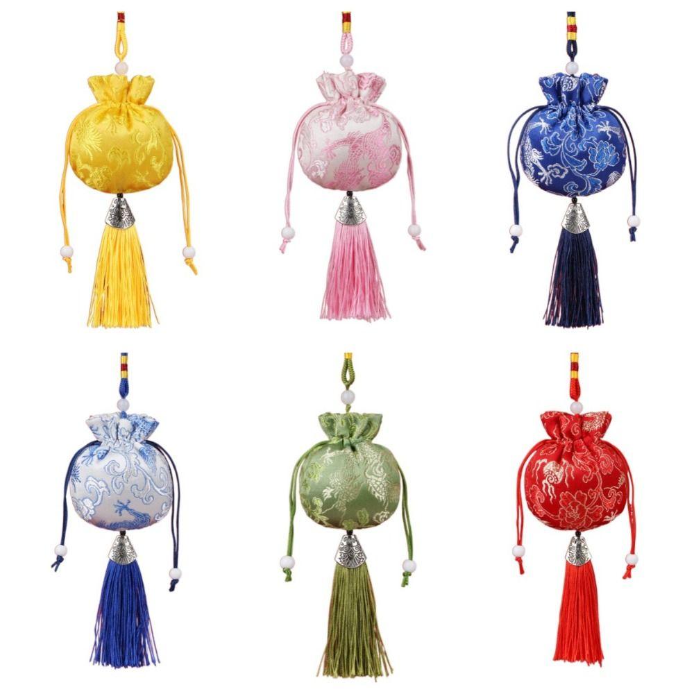 Embroidery Jewelry Storage Bag Flower Jewelry Packaging Smooth Coin Purse  Ladies
