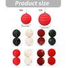2Pcs Christmas Baubles Ornament Sparkling Velvety Sphere Decoration For Christmas Tree Wreath Mantels Window Display