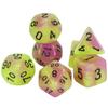 7pcs Polyhedral Glow In The Dark Effect Dice with Tube for DND COC Cthulhu TRPG Running Team Table Game Dnd Dice Set