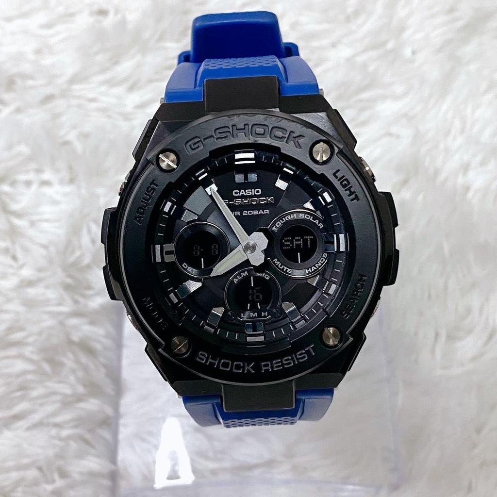 Used CASIO G-SHOCK GST-W300G Radio Solar G-STEEL