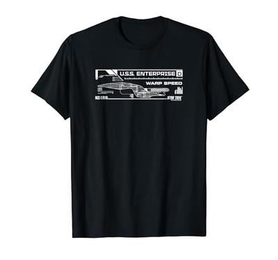 Star Trek USS Enterprise-D - Offiziell lizenziertes T-Shirt
